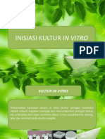 Inisisasi Kultur in Vitro