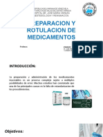 Preparación y Rotulos de Medicamentos. Anestesiologia. JABM.