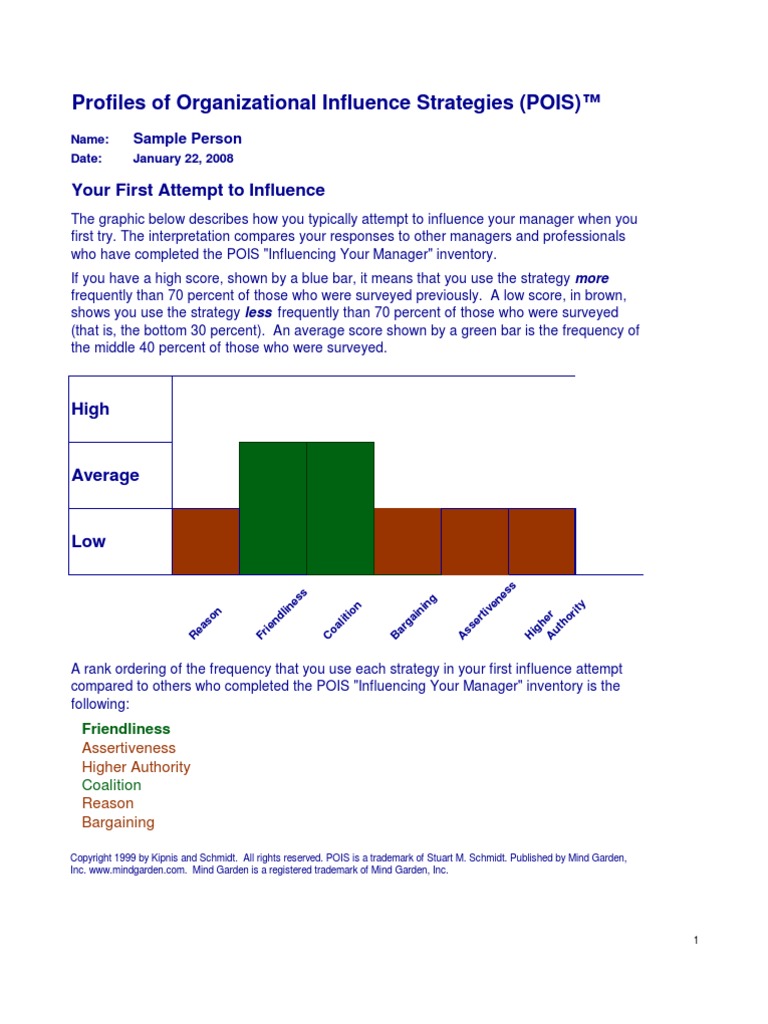 Influence Strategies | PDF | Expert | Reason