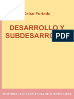 Celso Furtado Desarrollo y Subdesarrollo