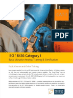 Iso 18436 Category I Vibration Analyst Training