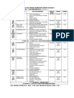 Jadwal Kuliah Fisiologi Hewan Semester Genap 2010/2011 Hari Selasa Jam 12.25 - 14.05 Wib Kelas D