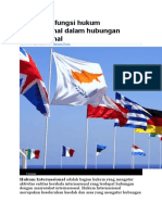 Peran Dan Fungsi Hukum Internasional Dalam Hubungan Internasional