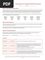 Brigance Screen Kindergarten Data Sheet | PDF | Shape | Cognition