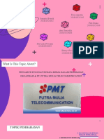 Pengaruh Etos Dan Budaya Kerja Dalam Perubahan Organisasi Di PT. Putra Mulia Telecommunication