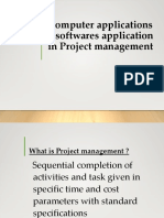 Computer Applications Softwares Application in Project Management