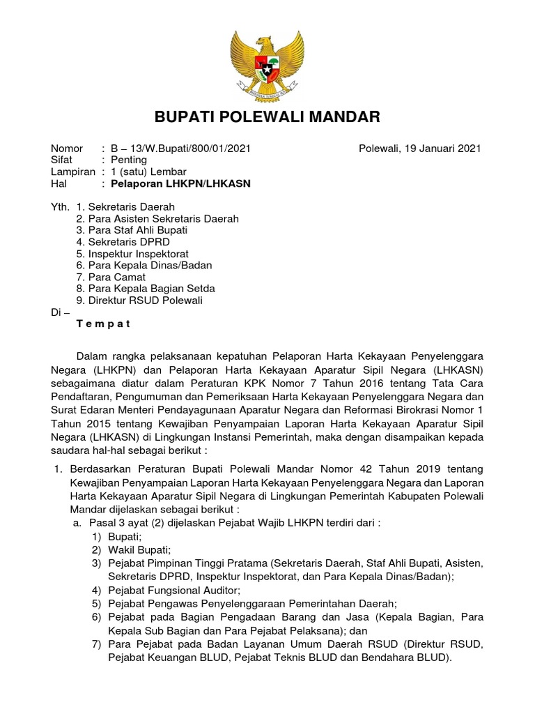 Pelaporan lhkpn lhkasn pdf