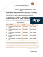 Comunicado Ratificación