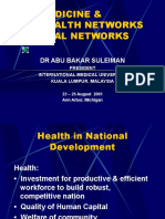 Telemedicine & Telehealth Networks National Networks: DR Abu Bakar Suleiman