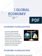 The Global Economy: Prepared By: Renalyn C. Enciso Instructor I Cbaa