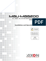 MGU-MGG200: 4K, 3Gb/S, HD, SD Sdi Eightfold Multiview Building Block