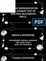 Creative Representation of A Literary Text by Applying Multimedia Skills