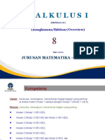 Kalkulus I: Jurusan Matematika - Fmipa Ut