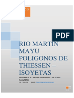 Rio Martin Mayu Poligonos de Thiessen - Isoyetas: Grupo 3