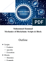 Muhammad Hammad Mechanics of Blockchain: Scripts & Block