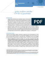 Migrant Workers and The COVID-19 Pandemic: Key Messages