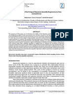 Simulation Study of The Using of Bayesian Quantile Regression in Non-Normal Error