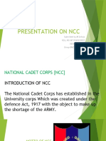NCC Presentation on National Cadet Corps