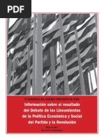 Tabloide Debate Lineamientos VI Congreso Partido Comunista de Cuba