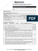 Manual Policy Owner's Manual Policy Owner's Manual: Individual Underwriting Form