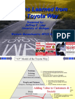 Lessons Learned From The Toyota Way