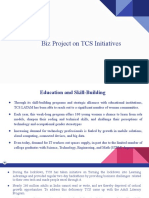 Team 31: Biz Project On TCS Initiatives