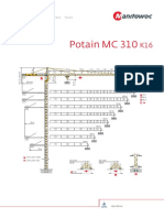 039d - Tower Crane Basic Mast 2 x 2 x 7.5 Mtr - Mc 310 Make Potain R-50