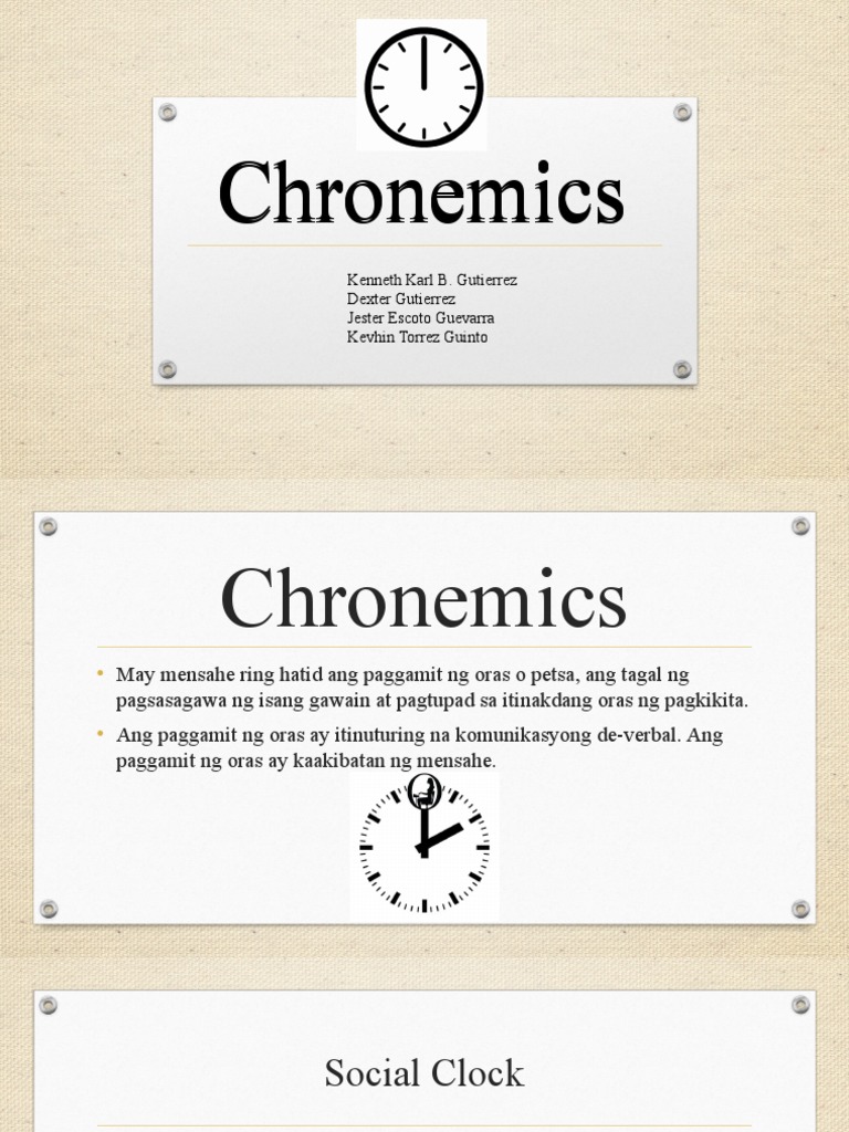 Chronemics | PDF