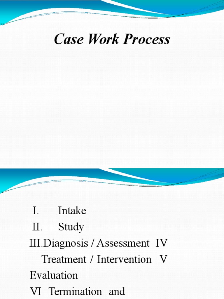 Case Work Process PDF Id Psychotherapy