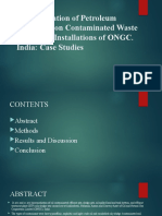 Bioremediation of Petroleum Hydrocarbon Contaminated Waste at Various Installations of ONGC. India: Case Studies