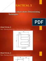 Practical 3: Title:-Drawing Which Shows Dimensioning Techniques