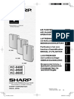 KC-840E KC-850E KC-860E: Sharp Corporation