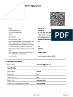 UK Visas & Immigration: Personal Information