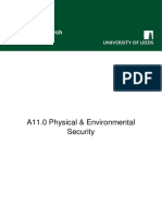 A.11.0 Physical and Environmental Security 2.1