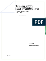 Pdambii Ittiin Bulmaata Waldaa: Wal Gargaarsaa .........