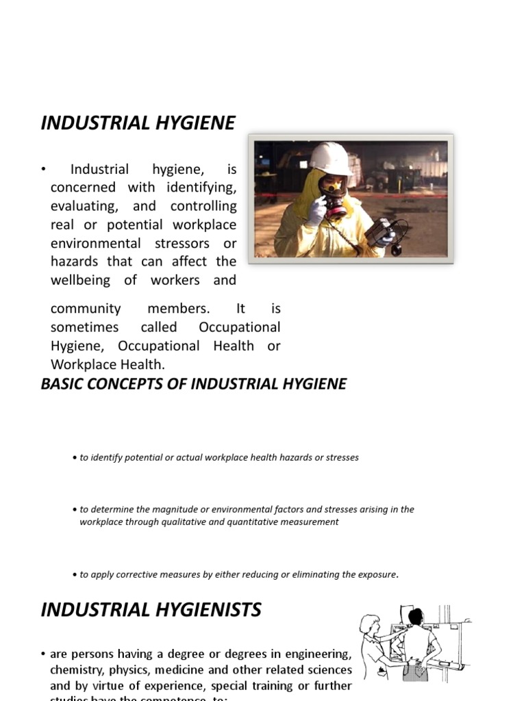 Topic 3Industrial Hygiene PDF Occupational Hygiene Hazards