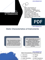 Unit 2 - Characteristics of Transducers