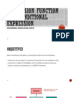 LAB 4 - Conversion Function and Conditional Expression