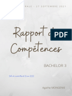 Leçon Inaugurale Rapport de Compétences