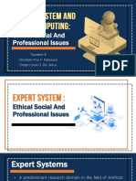 Ethical, Social, and Professional Issues in Expert Systems and Cloud Computing