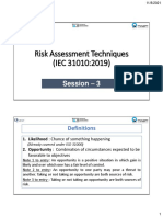 Risk Assessment Techniques (IEC 31010:2019) : Session - 3