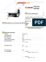 Pixma MP496: Product Information