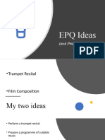 EPQ Ideas Presentation