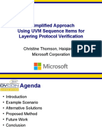 A Simplified Approach Using UVM Sequence Items For Layering Protocol Verification