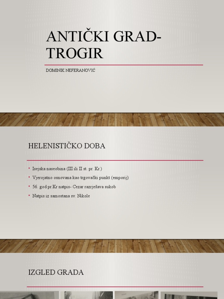 Antički Grad-Trogir | PDF