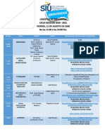 Logística de Bienvenida Siu 20-21