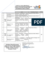 Jadwal Sidang Sempro