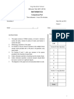 Mathematics: Compulsory Part