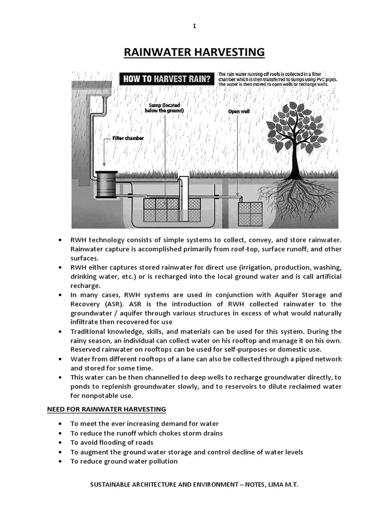 30.rain Water Harvesting | PDF | Groundwater | Water