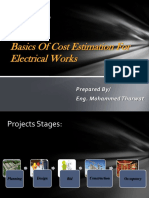 Basic Cost Estimation For Electrical Works